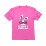 Thumbnail Mommy's Hunny Bunny Cute Easter Youth Kids T-Shirt Pink 3
