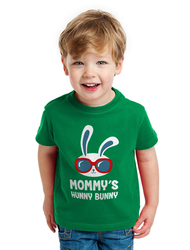 Mommy's Hunny Bunny Cute Easter Toddler Kids T-Shirt - Navy 4