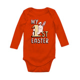 My 1st Easter Cute Bunny Baby Long Sleeve Bodysuit 