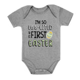 Thumbnail I'm So Egg-Cited It's My First Easter Baby Bodysuit Gray 7