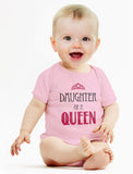 Mommy of a Princess Daughter of a Queen Mommy and Me T-Shirt and Bodysuit Set 