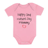 Thumbnail Happy Second Mothers day Baby Bodysuit Pink 1