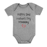 Thumbnail Happy Second Mothers day Baby Bodysuit Gray 4