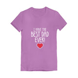 Thumbnail I Have The BEST DAD EVER! Girls' Fitted T-Shirt Lavender 1