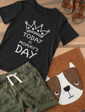 Thumbnail Today Is Mommy's Day Youth Kids T-Shirt Gray 7