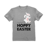 Thumbnail Hoppy Easter Bunny Cute Rabbit Youth Kids T-Shirt Gray 4