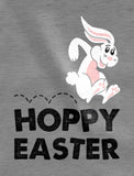 Thumbnail Hoppy Easter Bunny Cute Rabbit Youth Kids T-Shirt Gray 5