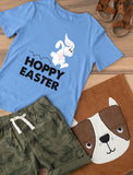 Thumbnail Hoppy Easter Bunny Cute Rabbit Youth Kids T-Shirt Gray 7