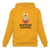 Hipster Easter Bunny Women Hoodie 