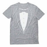 Thumbnail Black Bow Tie Suit T-Shirt Gray 4