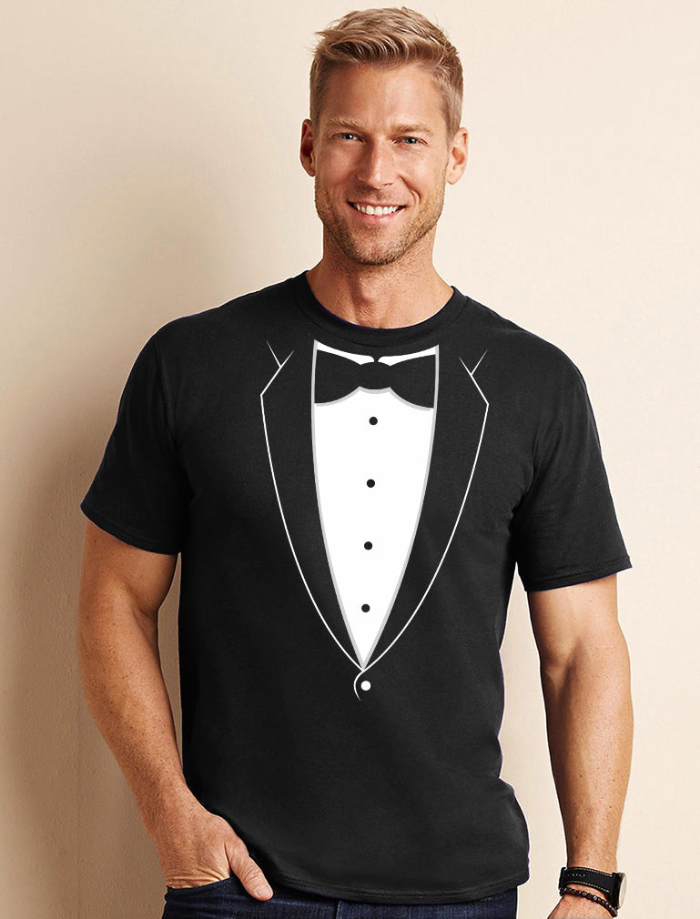 black dress shirt with bow tie Black on Black with bow tie