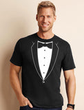 Thumbnail Black Bow Tie Suit T-Shirt Navy 10