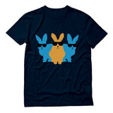 Thumbnail Hip Trio Bunnies Shades Funny Hipster Easter T-Shirt Navy 6