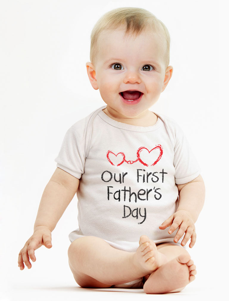 Our First Father's Day Baby Bodysuit 