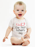 Thumbnail Our First Father's Day Baby Bodysuit Gray 5