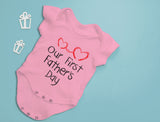 Thumbnail Our First Father's Day Baby Bodysuit Gray 8