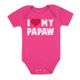 Thumbnail I Love My Papaw Baby Bodysuit Wow pink 3