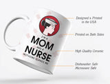 Thumbnail I Am A Mom And A Nurse - Nothing Scares Me Coffee Mug Pink 5