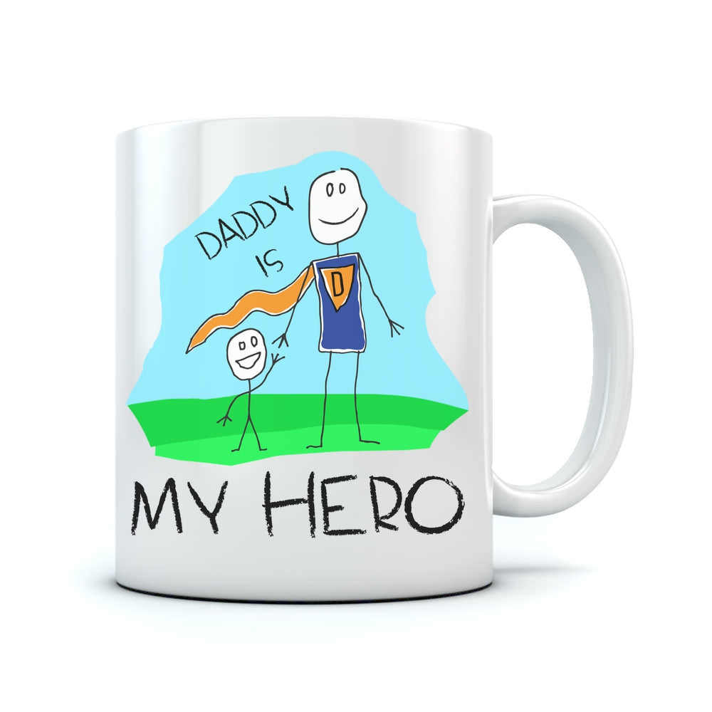 Daddy Is My Hero Coffee Mug Ceramic Mug - White 2