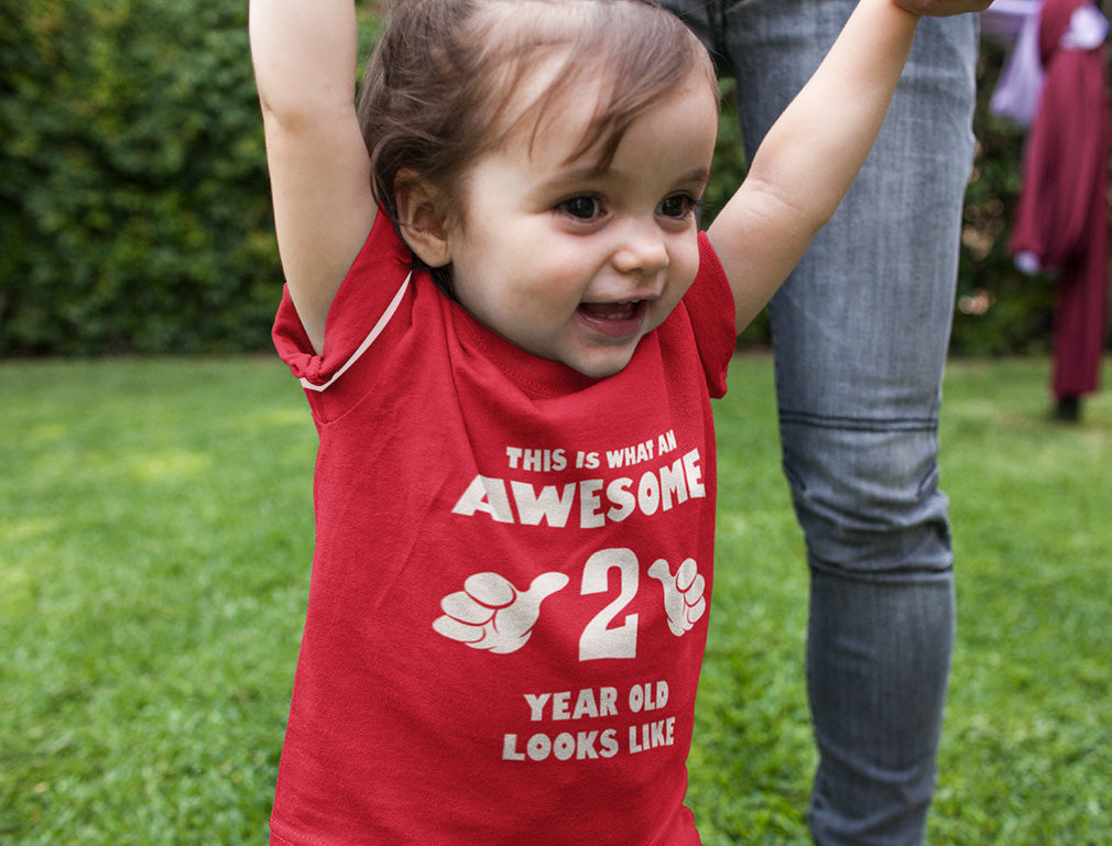 This Is What an Awesome 2 Year Old Looks Like Toddler Jersey T