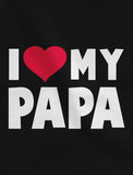 I Love Heart My Papa Youth Kids T-Shirt 