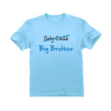Thumbnail Only Child to Big Brother Youth Kids T-Shirt California Blue 3