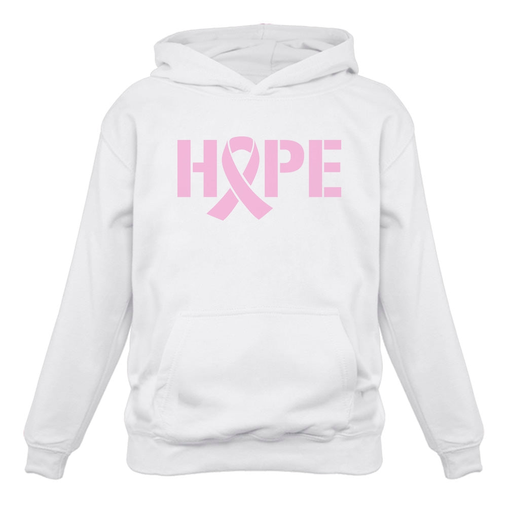 Hope Pink Ribbon Women Hoodie - White 2