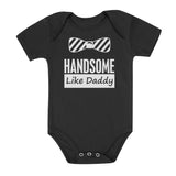 Thumbnail Handsome Like Daddy Baby Bodysuit Black 1