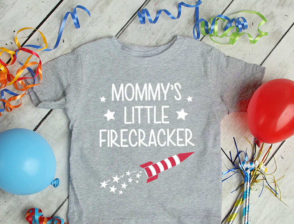Mommy's little Firecracker Toddler Kids T-Shirt - Lavender 10