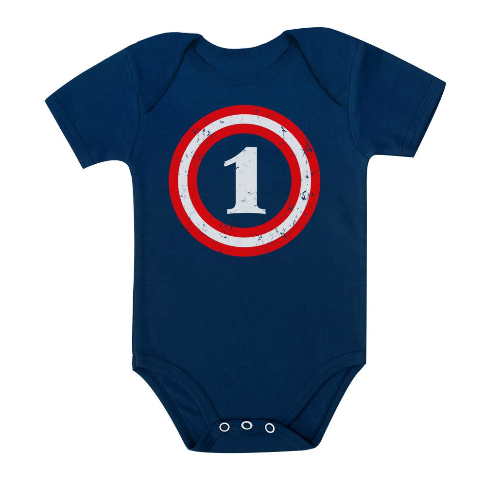 Captain 1st Birthday Baby Bodysuit 