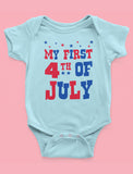 Thumbnail My First 4th of July Baby Bodysuit Gray 7
