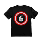 Captain 6th Birthday Toddler Kids T-Shirt 