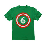 Captain 6th Birthday Toddler Kids T-Shirt 