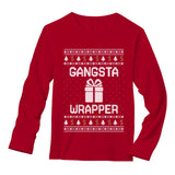 Gangsta Wrapper Funny Ugly Christmas Sweater Gangster Wrappa Long Sleeve T-Shirt 