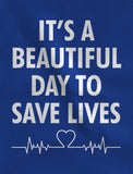 Thumbnail It's a Beautiful Day To Save Lives Gift for Nurse Hoodie Red 5