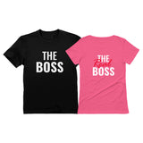 The Boss & The Real Boss Funny Matching Valentine's Day Couple T-Shirts Gift 