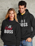 The Boss & The Real Boss Funny Couple Matching Hoodies 