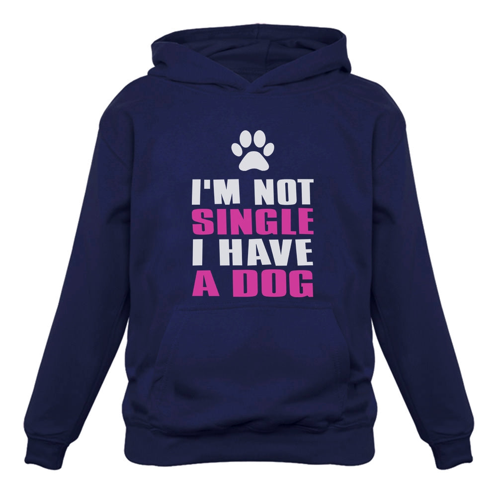 I'm Not Single I Have a Dog Lovers Valentine's Day Gift Women Hoodie - Blue 3