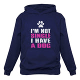 Thumbnail I'm Not Single I Have a Dog Lovers Valentine's Day Gift Women Hoodie Blue 3