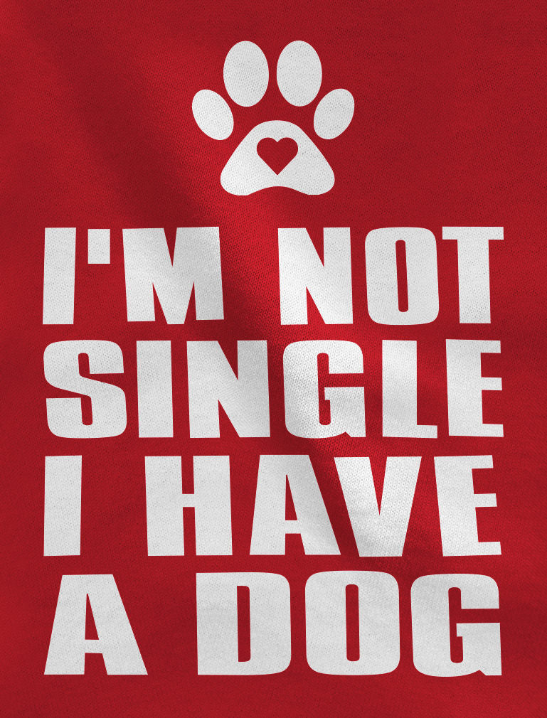 I'm Not Single I Have a Dog Lovers Valentine's Day Gift Women Hoodie - Gray 5