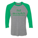 Pat Mccrotch St. Patrick's Day/Paddy Day Funny 3/4 Sleeve Baseball Jersey Shirt 