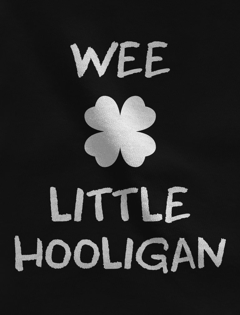 Irish Wee Little Hooligan Funny St. Patrick's Day Toddler Kids T-Shirt - Navy 5