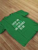 Thumbnail Lucky Me I'm a Big Brother to Be St. Patrick's Day Toddler Kids T-Shirt Dark Gray 6