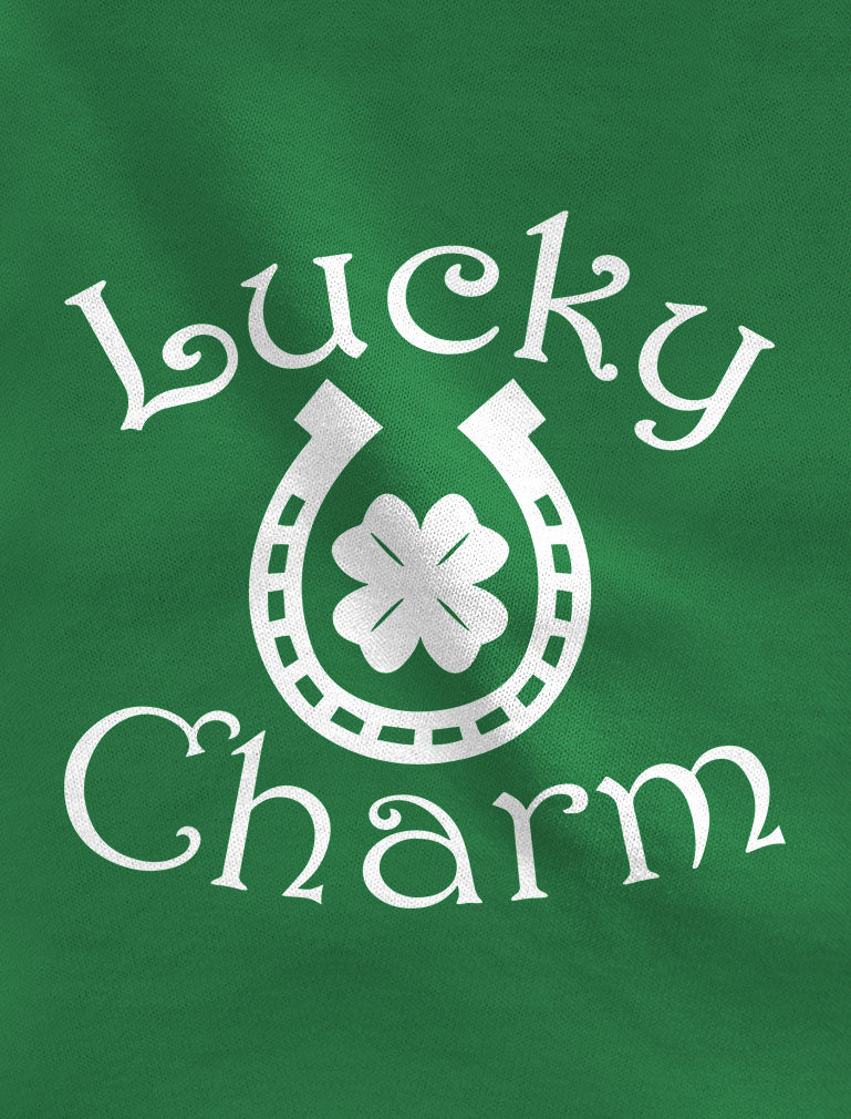 Lucky Charm Cute St Patrick's Day Baby Bodysuit - Navy 10