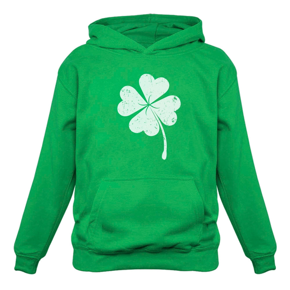 St. Patricks Day Lucky Charm Clover Hoodie - Green 1