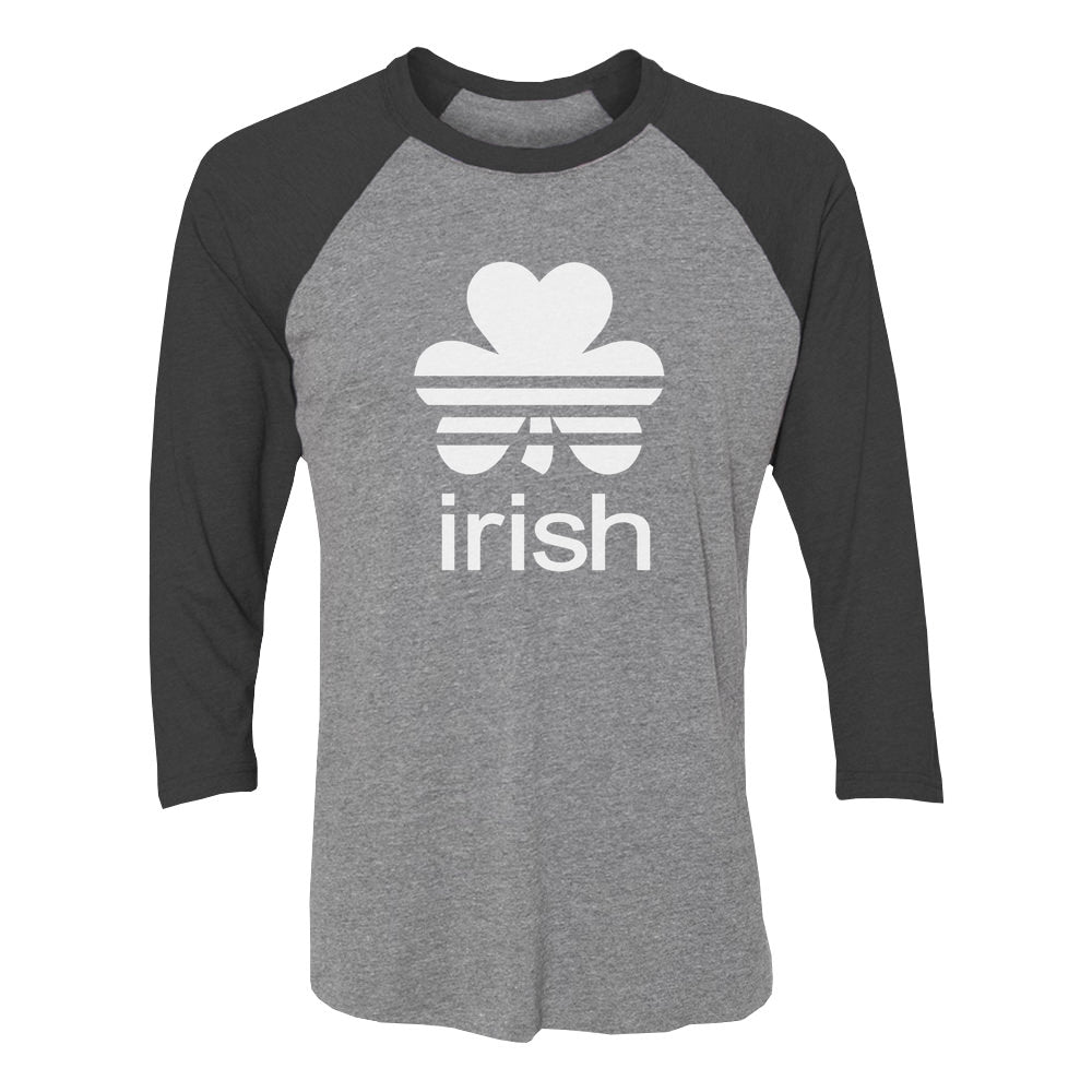 St. Patrick's Day Lucky Charm Irish Clover Shamrock 3/4 Women Sleeve Baseball Jersey Shirt 