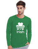 Thumbnail St. Patrick's Day Lucky Charm Irish Clover Shamrock Long Sleeve T-Shirt Black 4