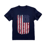 Thumbnail USA Vintage Flag Toddler Kids T-Shirt Navy 4