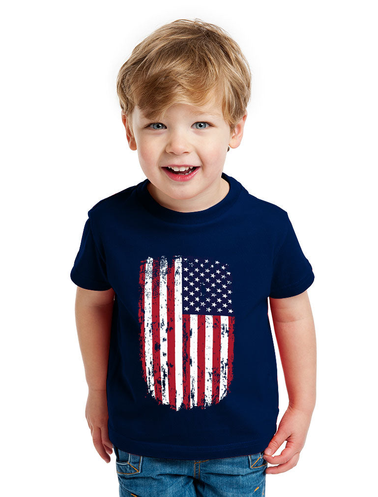 USA Vintage Flag Toddler Kids T-Shirt 