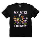 Thumbnail Paw Patrol Marshall Skye Chase Rubble Ready For Halloween Toddler Kids T-Shirt Black 3